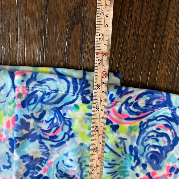 Lilly Pulitzer Elaine Velour Robe – Multi Ocean Commotion Print XXS/XS - Picture 6 of 13